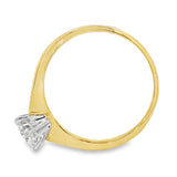 18ct Yellow/White Gold Solitaire Diamond Ring 0.70ct