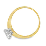 18ct Yellow/White Gold Solitaire Diamond Ring 1.01ct