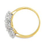 18ct Yellow/White Gold Diamond Trilogy Ring 3.01ct