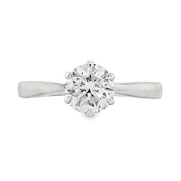 18ct White Gold Solitaire Diamond Ring 1.00ct