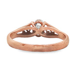 9ct Rose Gold 0.42ct Oval Lab Grown Diamond Ring F/VVS2