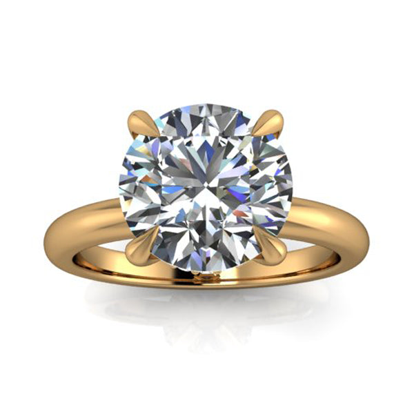 Madeleine - 18ct Yellow Gold 3.00ct Lab Grown Diamond Ring with Hidden Halo