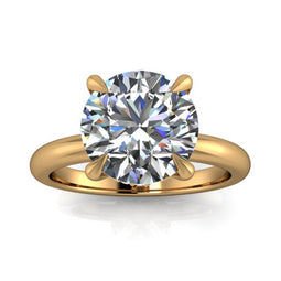 Madeleine - 18ct Yellow Gold 3.00ct Lab Grown Diamond Ring with Hidden Halo