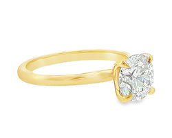 Chloë - 18ct Yellow Gold Lab Grown Diamond Solitaire Ring Four Claw 1.67ct