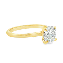 Chloë - 18ct Yellow Gold Lab Grown Diamond Solitaire Ring Four Claw 1.67ct