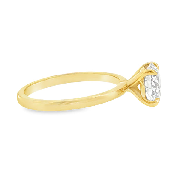 Chloë - 18ct Yellow Gold Lab Grown Diamond Solitaire Ring Four Claw 1.67ct