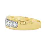 18ct Yellow Gold Channel Set Ring 2.01ct