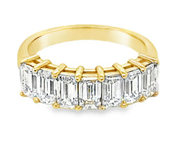 CELESTE Emerald Cut Diamond Ring 18ct Yellow Gold