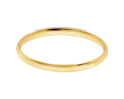 18ct Yellow Gold Wedder 2mm Half Round Profile