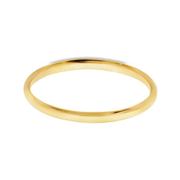 18ct Yellow Gold Wedder 2mm Half Round Profile