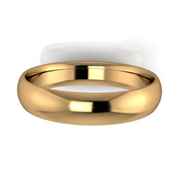 Deluxe Weight 9ct Yellow Gold Ladies 4mm Polished Wedding Band