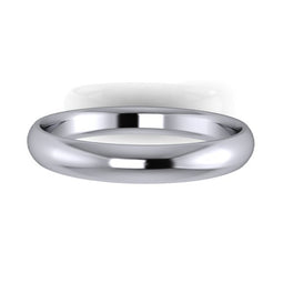 Deluxe Weight 9ct White Gold Ladies 3mm Polished Wedding Band