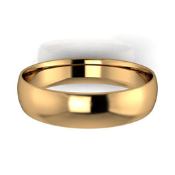 Fine Range - 9ct Yellow Gold Gents 5mm Polished Wedding Band