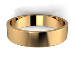 Fine Range - 9ct Yellow Gold Gents 5mm Polished Wedding Band