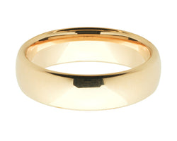 Deluxe Weight 9ct Yellow Gold Gents 6mm Polished Wedding Band