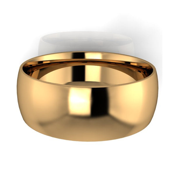 Deluxe Weight 18ct Yellow Gold Gents 8mm Polished Wedding Band