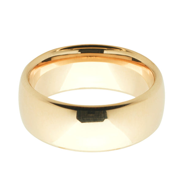 Deluxe Weight 9ct Yellow Gold Gents 8mm Polished Wedding Band