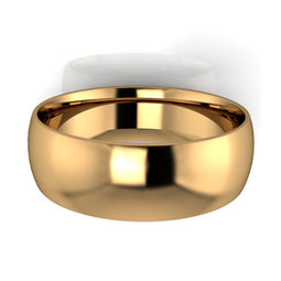 Deluxe Weight 18ct Yellow Gold Gents 7mm Polished Wedding Band