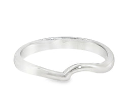 9ct White Gold Shaped Wedder