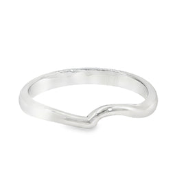 9ct White Gold Shaped Wedder