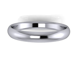 Deluxe Weight 18ct White Gold Ladies 3mm Polished Wedding Band