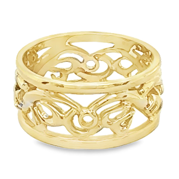 9ct Yellow Gold Taniwha Ring