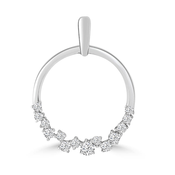 9ct White Gold 0.16Ct HI/I1 Diamond Pendant