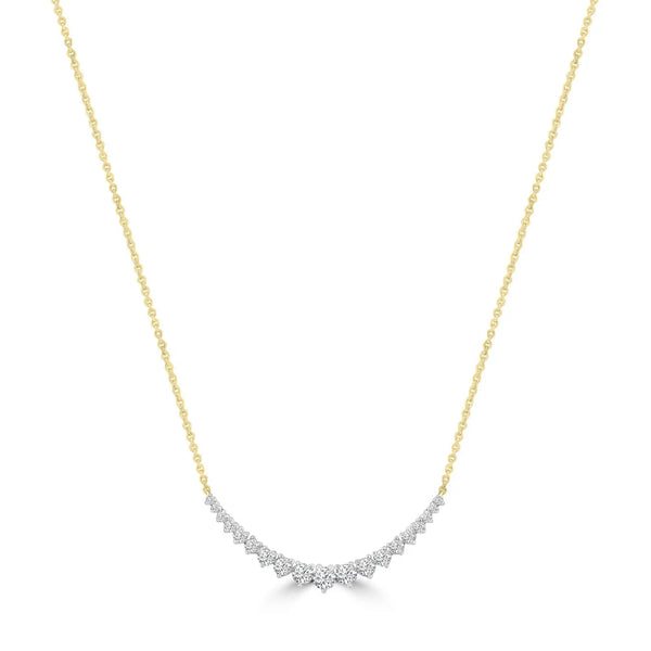 9ct Yellow Gold 0.50Ct HI/I1 Diamond Necklace 40-50Cm