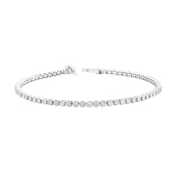 18ct White Gold Tennis Bracelet Lab Grown Diamonds 3.00ct