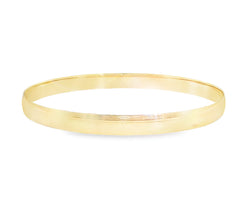 CLASSIC 9ct Yellow Gold 6mm Golf Bangle
