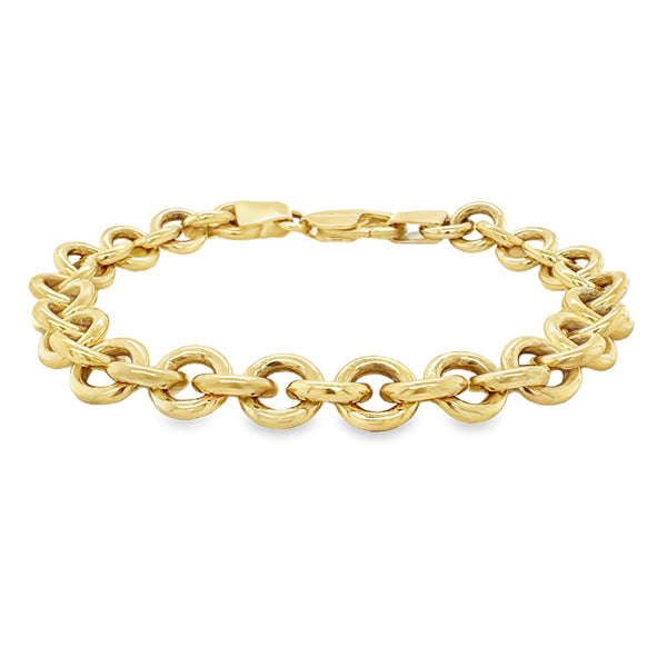 9ct Yellow Gold Handmade Medusa Bracelet