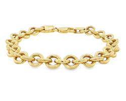 9ct Yellow Gold Handmade Medusa Bracelet