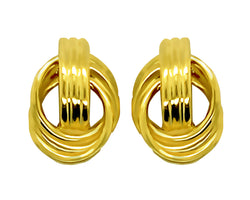 9ct Yellow Gold Olympia Earrings