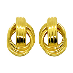 9ct Yellow Gold Olympia Earrings