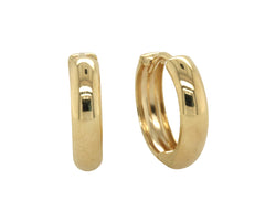 9Ct Yellow Gold & Stg Bonded Huggies