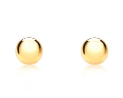 9K Ylw Gold Hlw 3Mm Ball Stud Earring