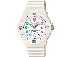 Casio 100m Water Resistant Analogue Watch - White