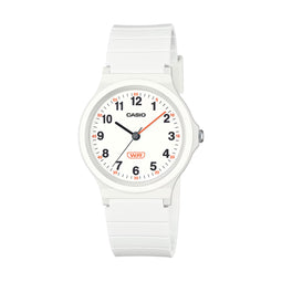 Casio Analogue,Water Resistant, White face and Resin Band