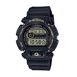 G-Shock Digital Black Gold Watch, Gold 200m Water resistant, Alarm Stopwatch