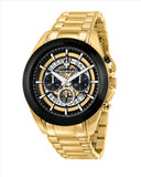 Maserati Traguardo 45mm Chronograph Black & Yellow Gold