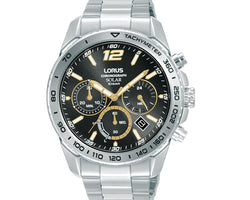 Mens Sports Watch - Solar Powered Chronograph 100 Metres