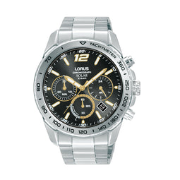 Mens Sports Watch - Solar Powered Chronograph 100 Metres