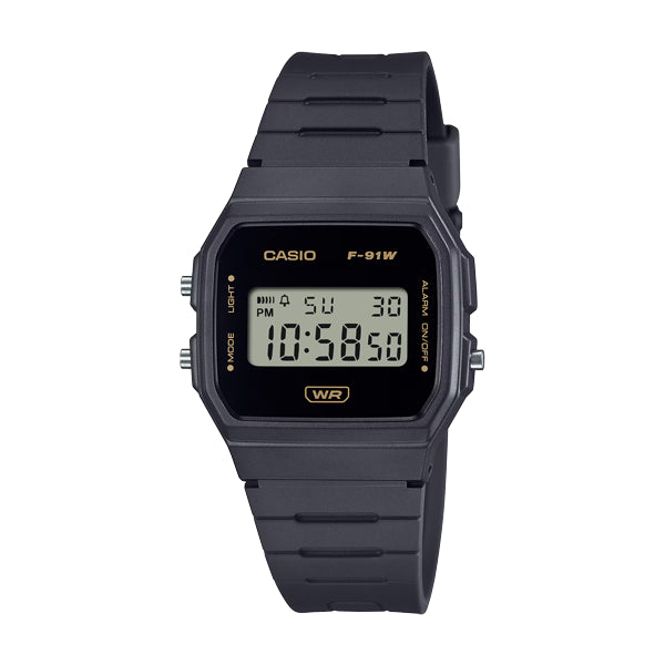Casio Dig Square Face, Black Resin Band,Water Resistant ,alarm,stopwatch.