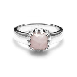 Baby Claw Ring Rose Quartz