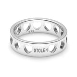 Heartless Band Ring Sterling Silver