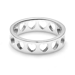 Heartless Band Ring Sterling Silver