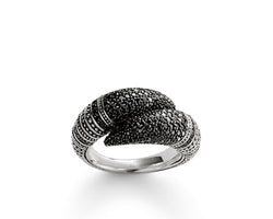 Thomas Sabo Falcon Talon Black Cz Ring