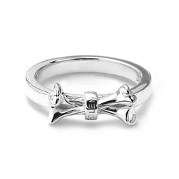 Stolen Girlfriends Club Sterling Silver Cross Bones Ring Size Q