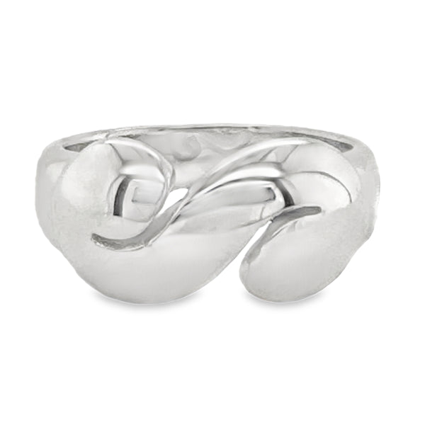 Sterling Silver Rua-Koru Ring (Size P) WHENUA