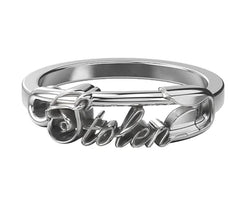 Scripted Pin Ring - Size N
